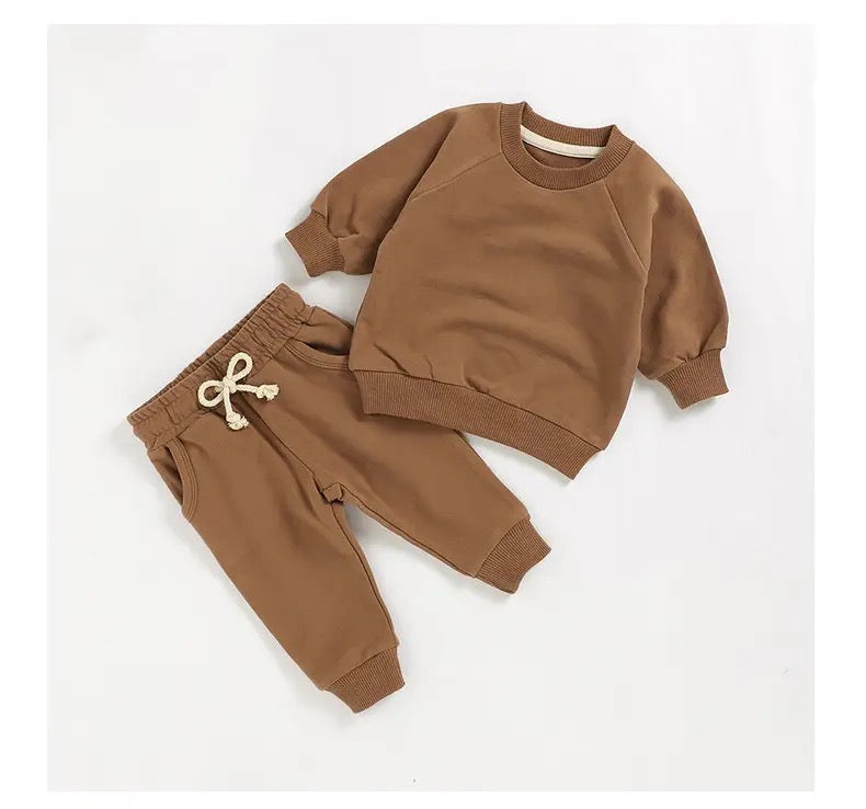 French Terry Sweatshirt & Pants Set Hippo Boutique