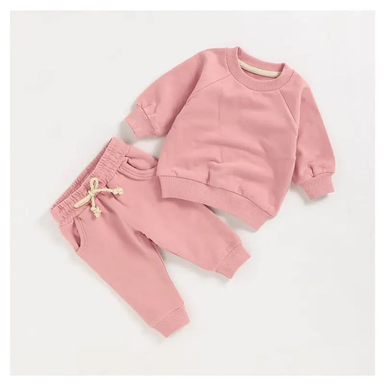 French Terry Sweatshirt & Pants Set Hippo Boutique