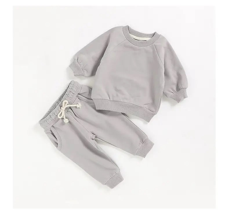 French Terry Sweatshirt & Pants Set Hippo Boutique