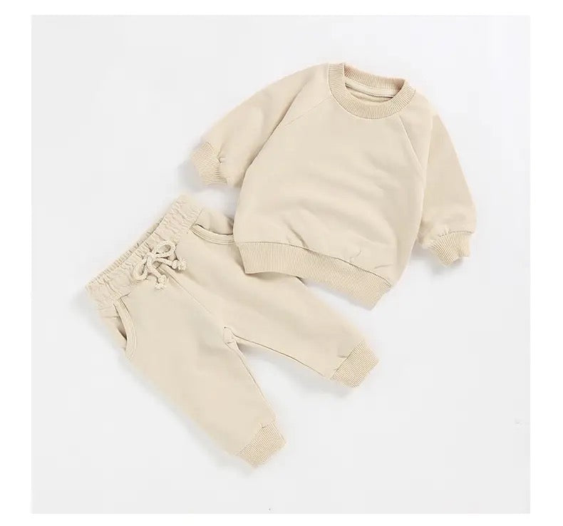 French Terry Sweatshirt & Pants Set Hippo Boutique