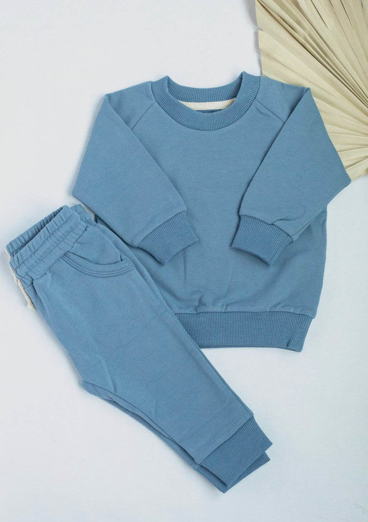 French Terry Sweatshirt & Pants Set Hippo Boutique