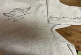 RIP Always in my heart Memorial Sweatshirts & Hoodies Hippo Boutique