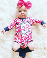 Barbie Leopard Bubble Rompers Hippo Boutique