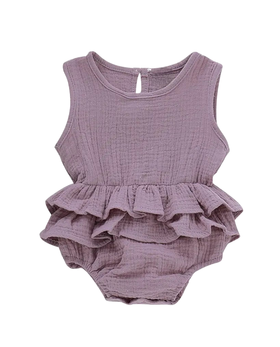 Ruffled Sleeveless Bubble Romper Hippo Boutique