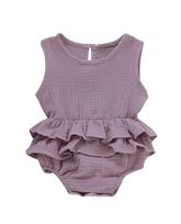 Ruffled Sleeveless Bubble Romper Hippo Boutique