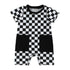 Checkered Retro Sleeveless Jumpsuit Romper Hippo Boutique