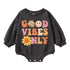 Good Vibes Only Oversized Sweatshirt Romper Hippo Boutique