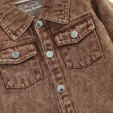 Khaki Jean Jacket Hippo Boutique