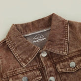 Khaki Jean Jacket Hippo Boutique