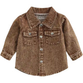 Khaki Jean Jacket Hippo Boutique