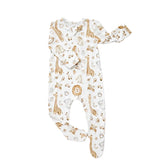 Long Sleeve Safari Bamboo Bodysuit Hippo Boutique