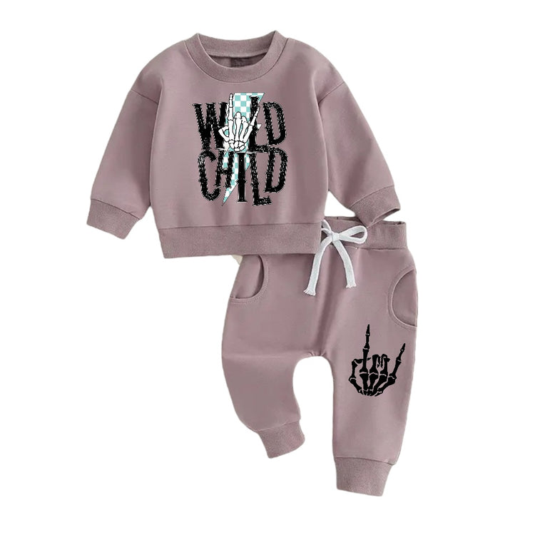 Wild Child Sweatshirt & Pants Set Hippo Boutique