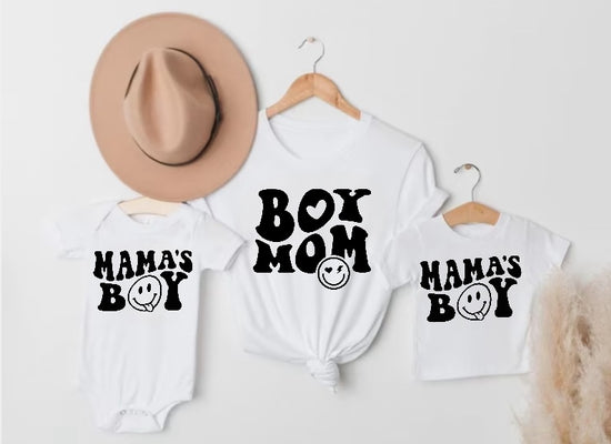 Mama’s Boy Mama & Mini Matching T-Shirts & Onesie - White Hippo Boutique