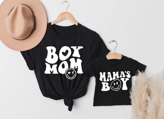 Mama’s Boy Mama & Mini Matching T-Shirts - Black Hippo Boutique