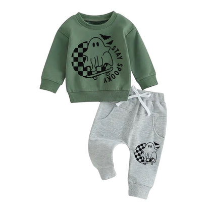 Stay Spooky Halloween Sweatshirt & Pants Set Hippo Boutique