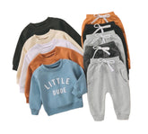 Little Dude Baby Boy Kids and Baby Sweatshirt and Pants 2 PC set Hippo Boutique