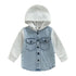 Button Up Jean Jacket Hoodie Hippo Boutique