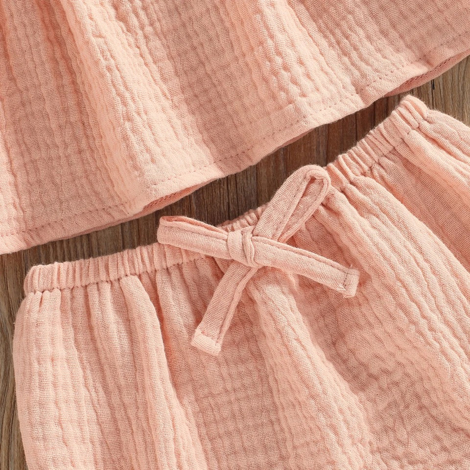 Ruffled Dress Tank Top & Shorts Outfit Hippo Boutique