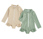 Zip Up Long Sleeve Rash Guards Hippo Boutique