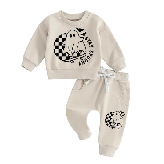 Stay Spooky Halloween Sweatshirt & Pants Set Hippo Boutique