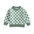 Checkered Print Sweatshirt Hippo Boutique