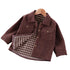 Corduroy Button Up Plaid Jacket Hippo Boutique