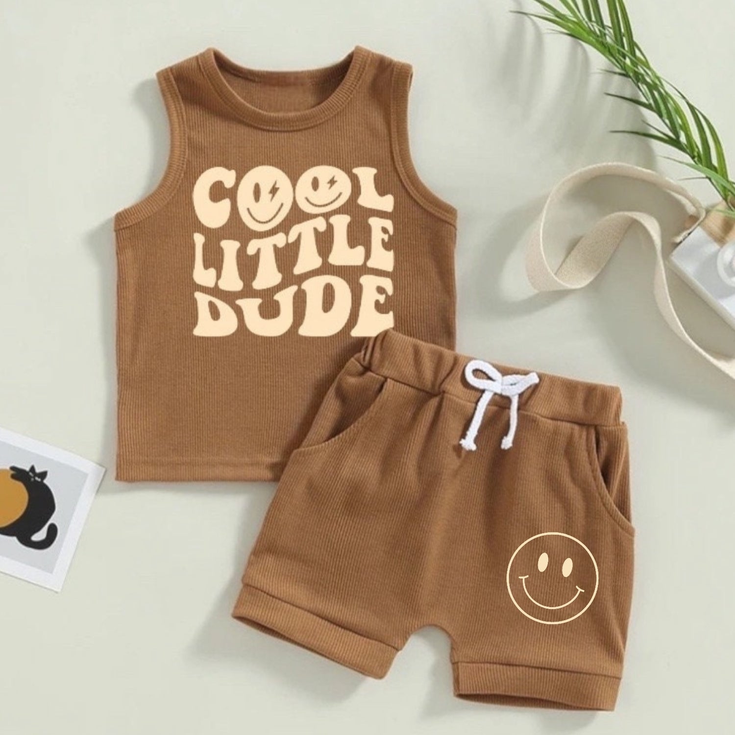 Cool Little Dude Tank & Sweat Shorts Set Hippo Boutique