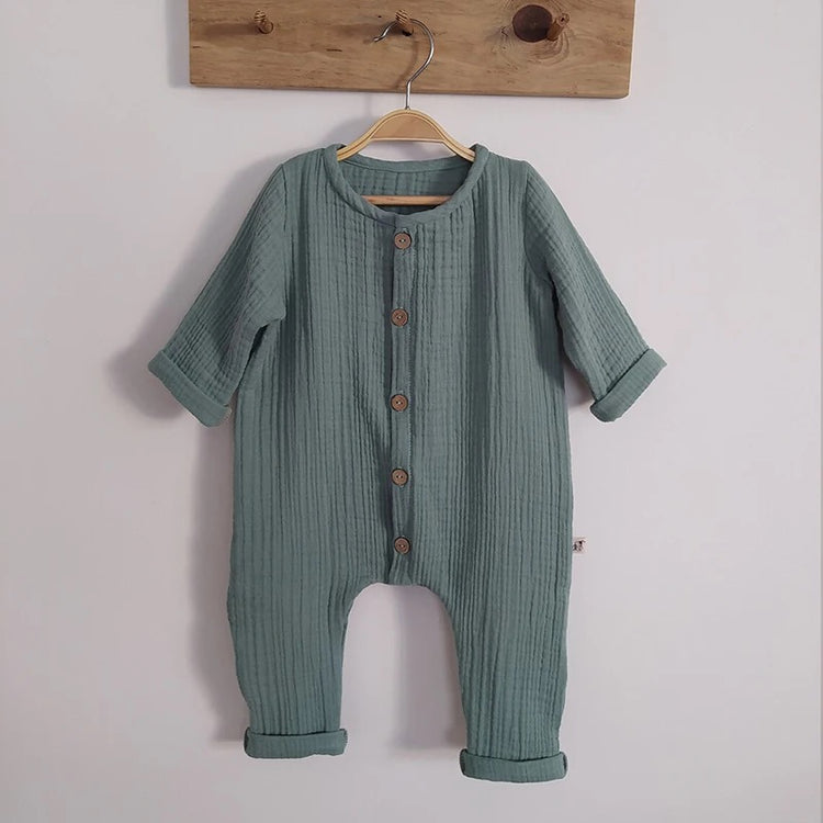 Waffle Cotton Bodysuit Romper Hippo Boutique