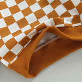 Checkered Print Sweatshirt Hippo Boutique