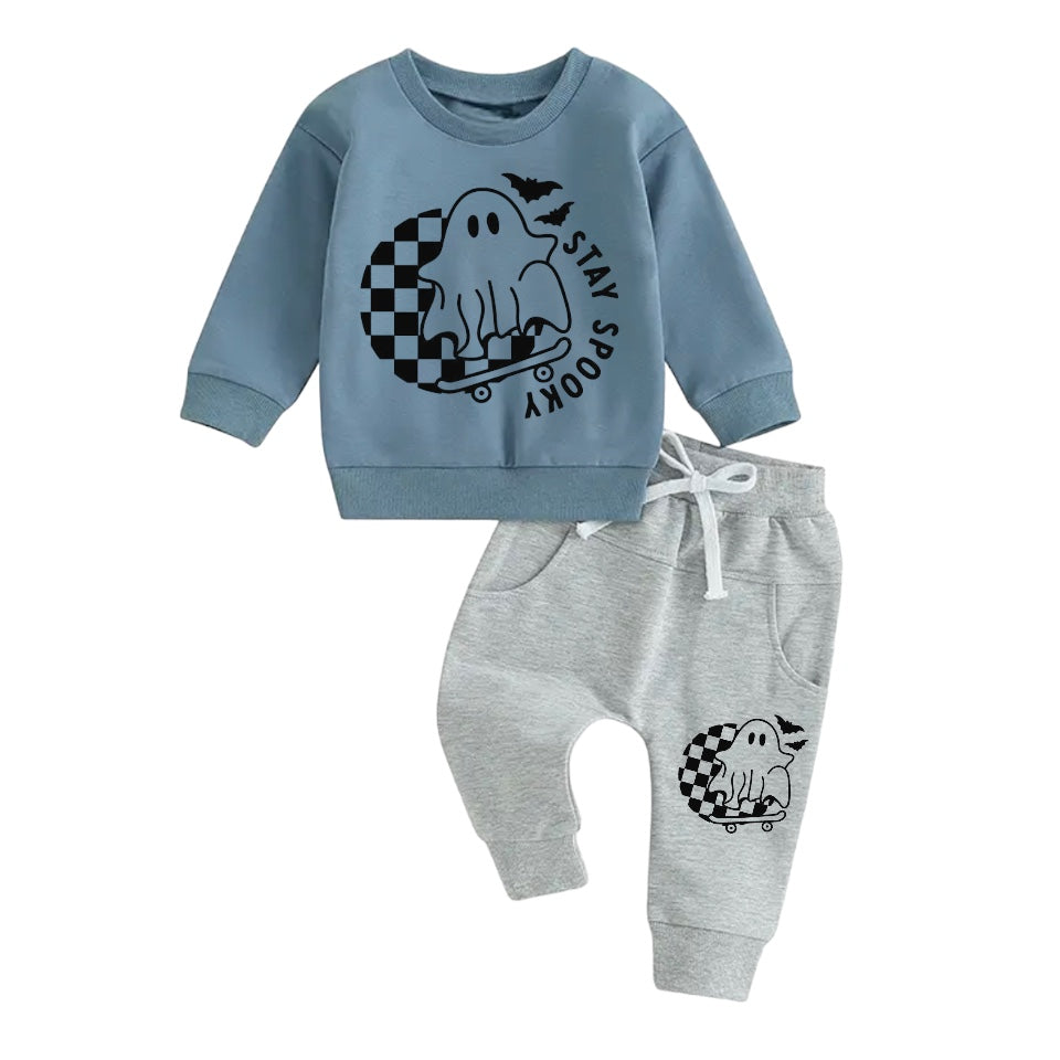Stay Spooky Halloween Sweatshirt & Pants Set Hippo Boutique