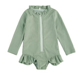 Zip Up Long Sleeve Rash Guards Hippo Boutique