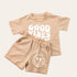Good Vibes Only Smiley T-Shirt & Shorts Set Hippo Boutique