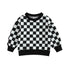 Checkered Print Sweatshirt Hippo Boutique