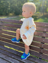 Here comes the sun Sweatshirt Bubble Romper - Hippo Boutique