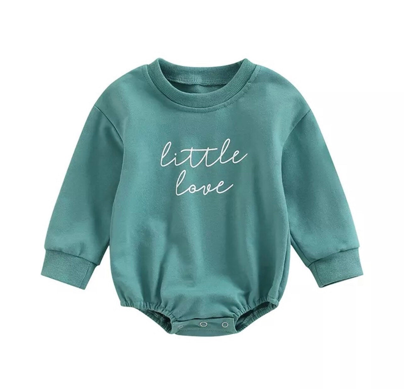Little Love Sweatshirt Romper - Hippo Boutique