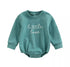 Little Love Sweatshirt Romper - Hippo Boutique