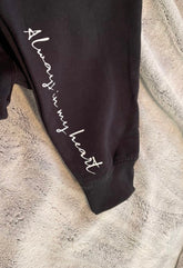 In loving memory of with name date and quote on the sleeve hoodie/sweatshirt/rip/loss/memorial/memory/gift/women/men/unisex/gift/clothes/