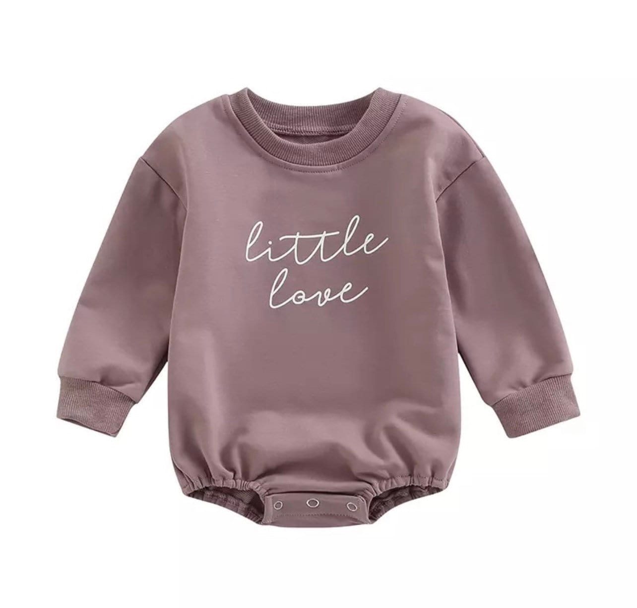 Little Love Sweatshirt Romper - Hippo Boutique