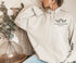 In loving memory of with name date and quote on the sleeve hoodie/sweatshirt/rip/loss/memorial/memory/gift/women/men/unisex/gift/clothes/