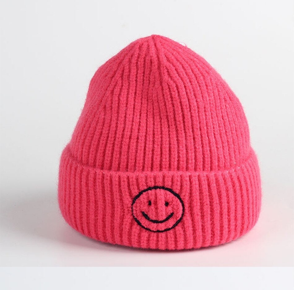 Baby/kids Soft Thick and Warm Pastel Smiley Tuques /beanie hat/winter hat/kids hats/ winter/baby hat/baby clothes/warm beanie/tuque/warm/
