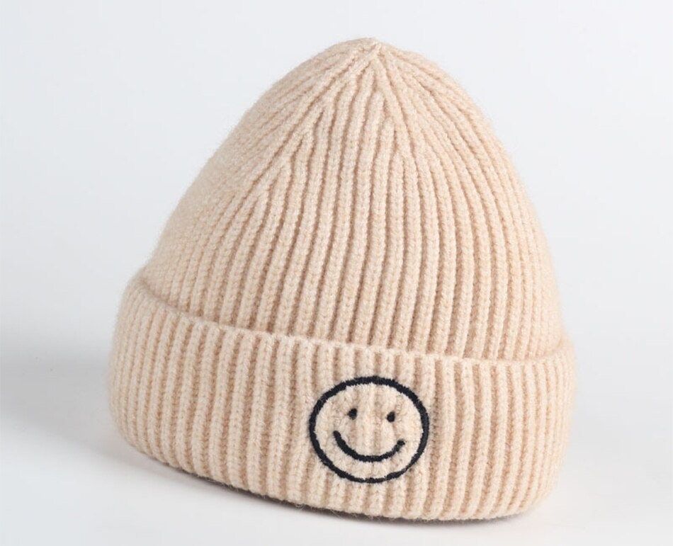 Baby/kids Soft Thick and Warm Pastel Smiley Tuques /beanie hat/winter hat/kids hats/ winter/baby hat/baby clothes/warm beanie/tuque/warm/