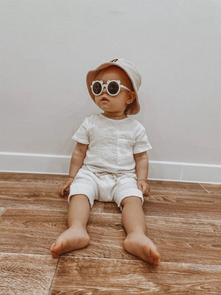 Baby soft organic cotton Shorts and Tshirt clothing set - Hippo Boutique