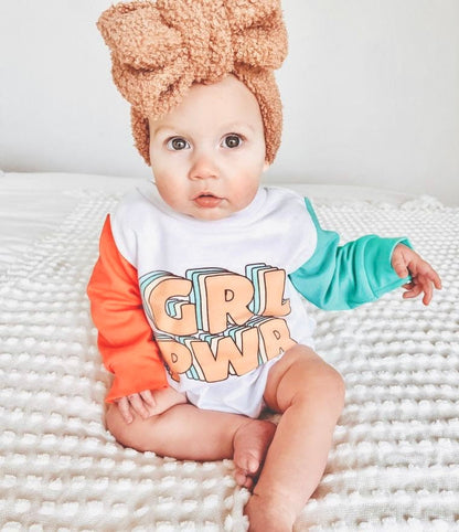 Girl Power Sweatshirt Romper - Hippo Boutique