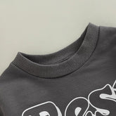 Best Bub Grey Baby cotton Sweatshirt ROMPER/baby sweatshirt/baby gift/baby clothes/baby romper/onesie/sweater/bub