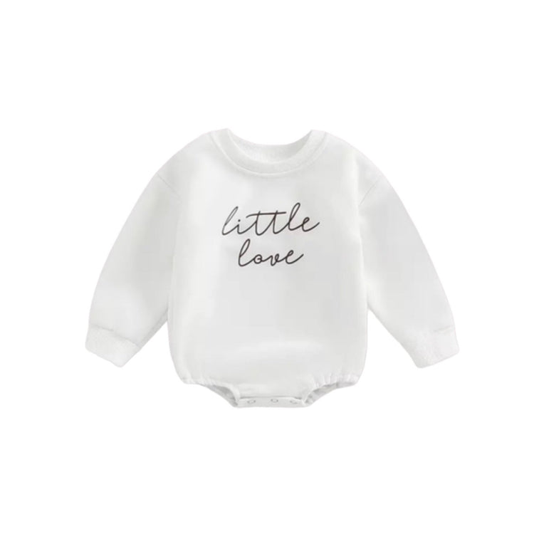 Little Love Sweatshirt Romper - Hippo Boutique