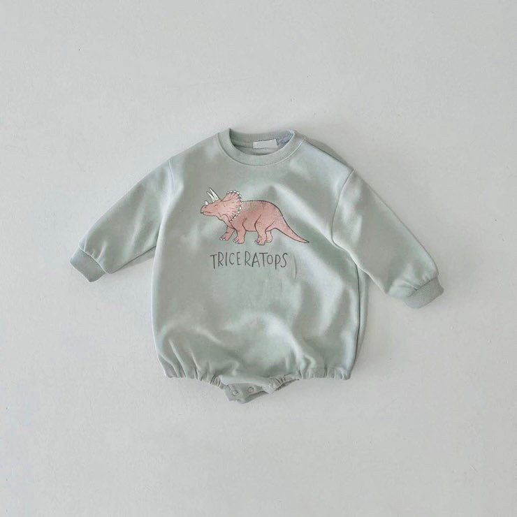 Dinosaur Baby Sweatshirt Romper/baby clothes/baby clothes/sweatshirt/baby sweatshirt/onesie/bubble/baby gift/romper/baby shower/newborn