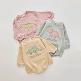 Dinosaur Baby Sweatshirt Romper/baby clothes/baby clothes/sweatshirt/baby sweatshirt/onesie/bubble/baby gift/romper/baby shower/newborn