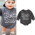 Best Bub Grey Baby cotton Sweatshirt ROMPER/baby sweatshirt/baby gift/baby clothes/baby romper/onesie/sweater/bub