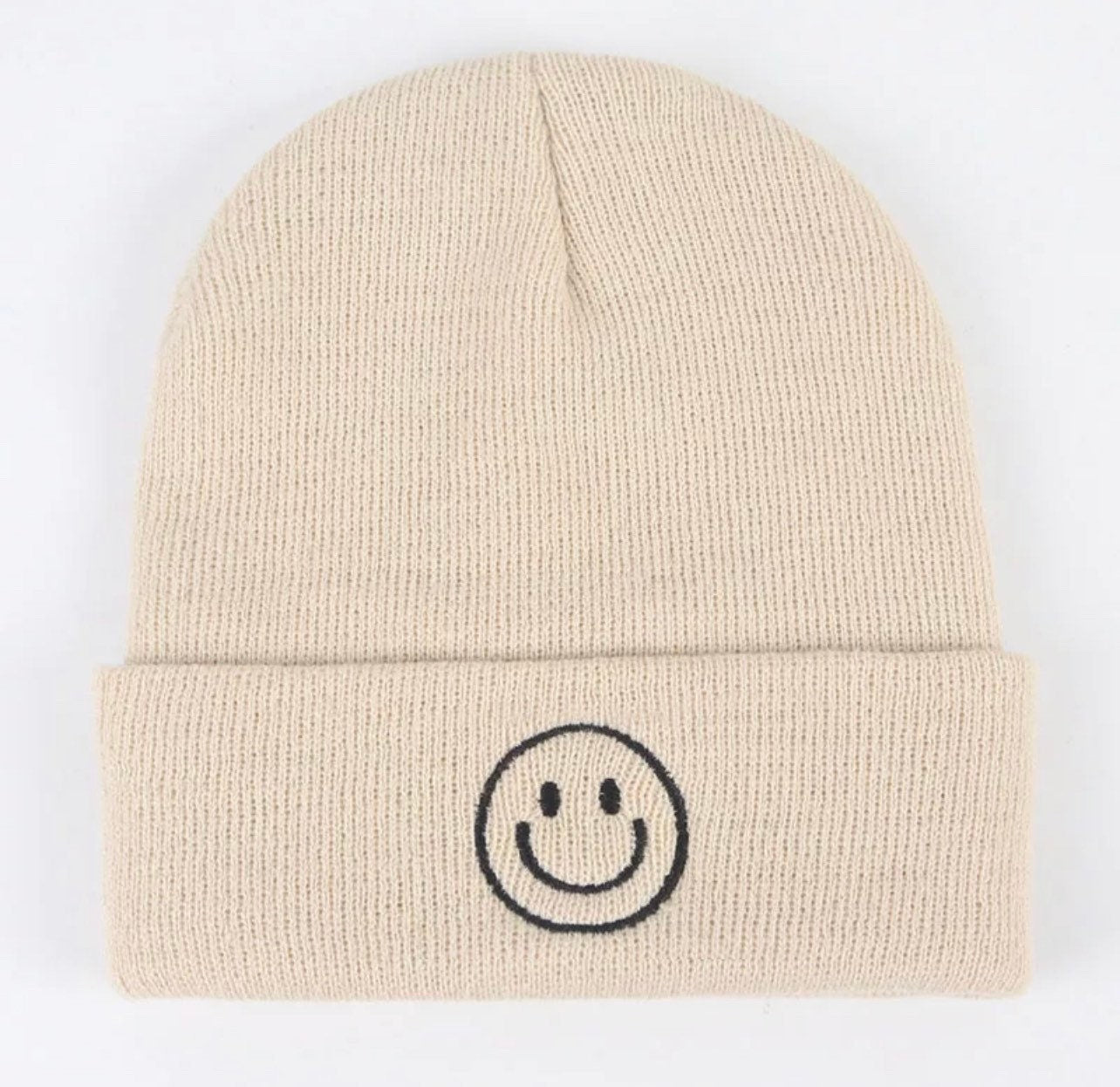 Smiley Embroidered warm and thick Beanies/ beanie hat / winter hat/ women beanie/ men beanies/ winter/beanie/smile/retro/tuque