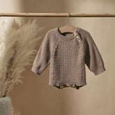Baby Knit Sweatshirt ROMPER Bodysuit/baby girl/baby romper/baby sweatshirt/baby gift/baby shower/baby sweater/kids/infant/baby boy